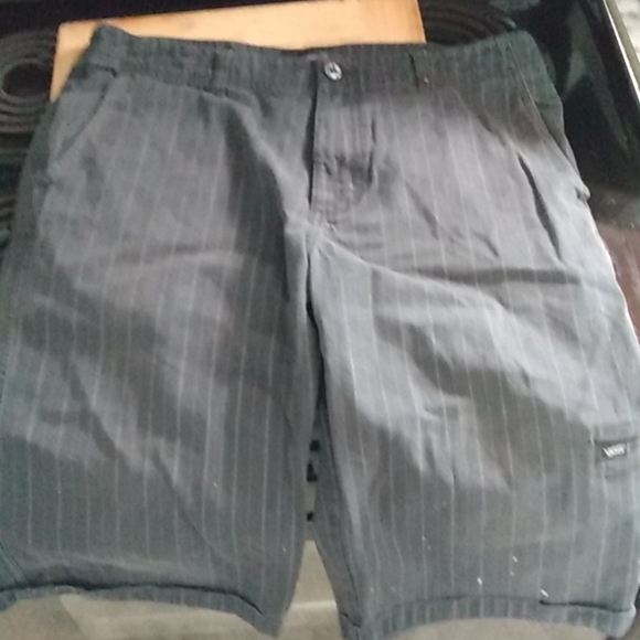 "VINTAGE" VANS+ Dickie's COLAB!! OLD SKOOL Pinstriped Punk ☠️☠️ shorts 2011 - Picture 11 of 15